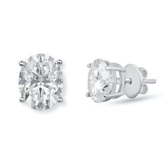 Oval Studs earrings for women - Riva | Adila Jewels