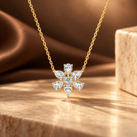 Nyra Blossom Moissanite Necklace
