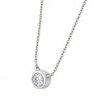 Noor Bezel Set Moissanite Necklace