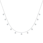 Station Moissanite Neckale in 925 Sterling Silver - Adila