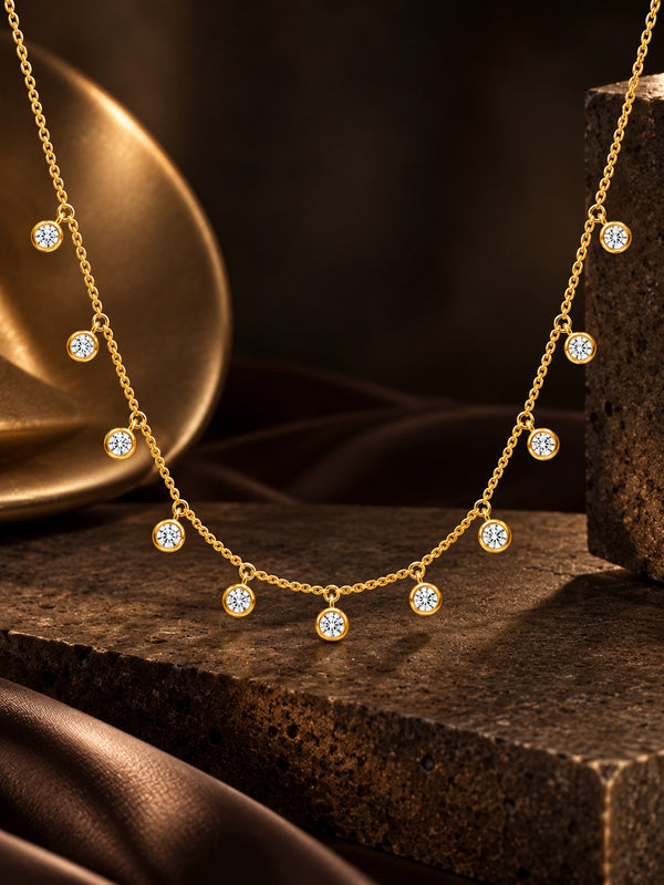 Station Moissanite Necklace