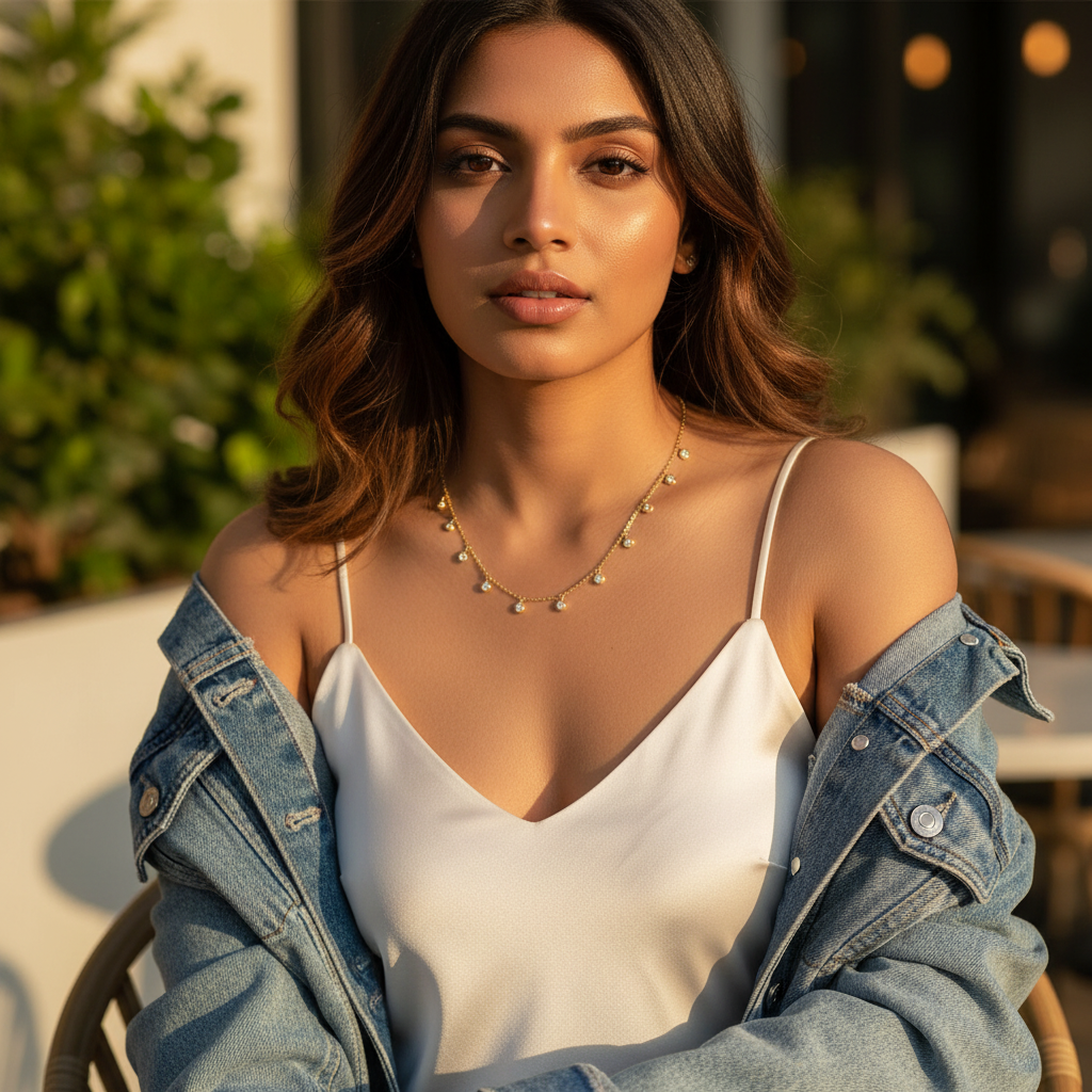 Station Moissanite Necklace