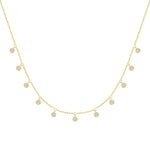 Station Moissanite Neckale in 925 Sterling Silver - Adila