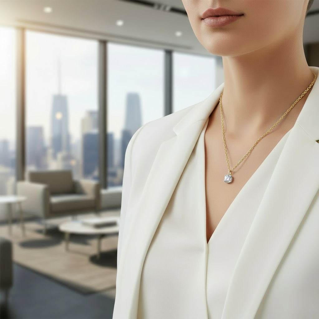 Solitaire necklaces - Tara  | Adila Jewels
