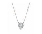 Arya Pear Halo Moissanite Necklace