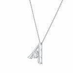 Anya Initial 'A' Moissanite Necklace