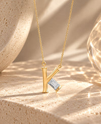 Kaira Initial 'K' Moissanite Necklace