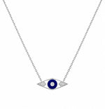 Lila Evil Eye Moissanite Necklace