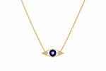 Lila Evil Eye Moissanite Necklace