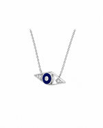 Lila Evil Eye Moissanite Necklace