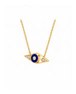 Lila Evil Eye Moissanite Necklace