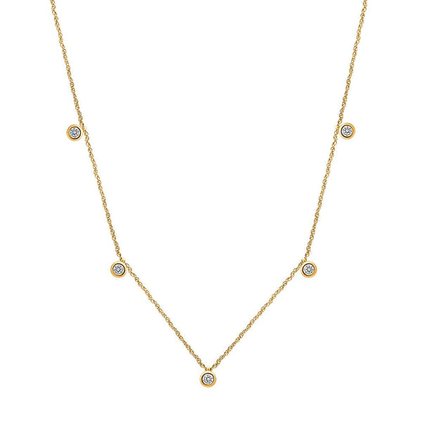 Sway Moissanite Drop Necklace