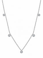 Sway Moissanite Drop Necklace