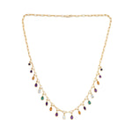 Rang Rave Moissanite & Gemstone Silver Statement Necklace