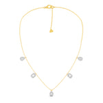 Talia Multi-shape Halo Necklaces | Adila Jewels