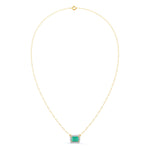 The Emerald Link Necklace | Silver Emerald & Moissanite Jewelry | Adila