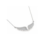 Angel Wings Silver Moissanite Necklace