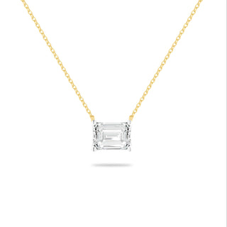 Alia 2.50 carat Emerald Solitaire Necklace | Adila Jewels