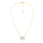 Alia 2.50 carat Emerald Solitaire Necklace | Adila Jewels