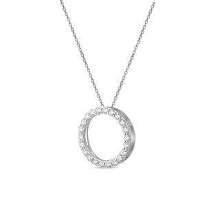 Chandini Circle 0.80ct Moissanite Silver Pendant