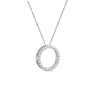 Chandini Circle 0.80ct Moissanite Silver Pendant