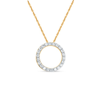 Chandini Circle 0.80ct Moissanite Silver Pendant