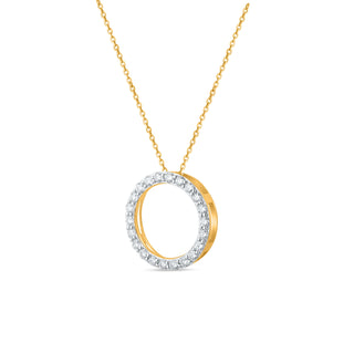 Chandini Circle 0.80ct Moissanite Silver Pendant
