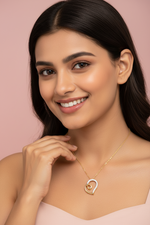Swirl 0.30carat Moissanite Silver Pendant | Adila Jewels