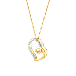 Swirl 0.30carat Moissanite Silver Pendant | Adila Jewels