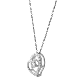 Swirl 0.20ct Moissanite Silver Pendant | Adila Jewels