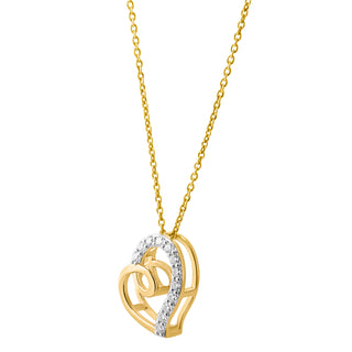 Swirl 0.20ct Moissanite Silver Pendant | Adila Jewels