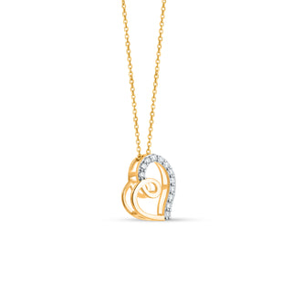 Swirl 0.20ct Moissanite Silver Pendant | Adila Jewels