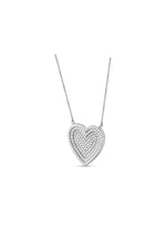 Zira Heart Silver Moissanite Necklace