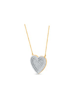 Zira Heart Silver Moissanite Necklace