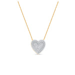 Zira Heart Silver Moissanite Necklace
