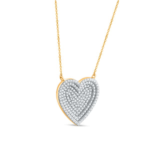 Zira Heart Silver Moissanite Necklace | Adila Jewels