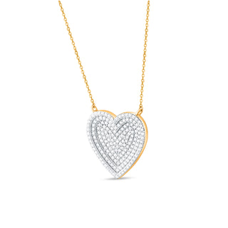 Zira Heart Silver Moissanite Necklace | Adila Jewels