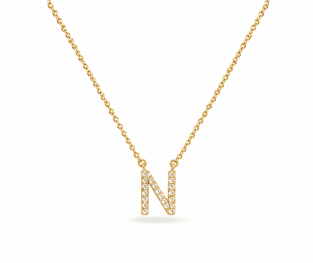 Timeless Initial N Necklace