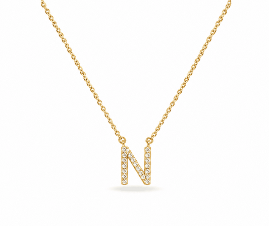 Timeless Initial N Necklace