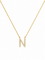 Timeless Initial N Pendant | Silver Alphabet Pendant