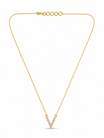 Timeless Initial V Necklace