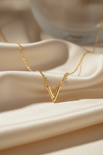 Timeless Initial V Necklace