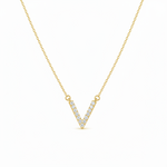 Timeless Initial V Necklace