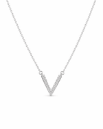Timeless Initial V Necklace
