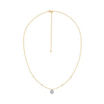 Pear Halo Necklace - Eira | Adila Jewels