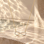 Nitya Infinite Silver Moissanite Necklace