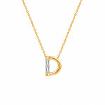 Diva Initial 'D' Moissanite Necklace