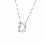 Diva Initial 'D' Moissanite Necklace