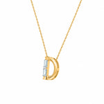 Diva Initial 'D' Moissanite Necklace