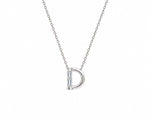 Diva Initial 'D' Moissanite Necklace